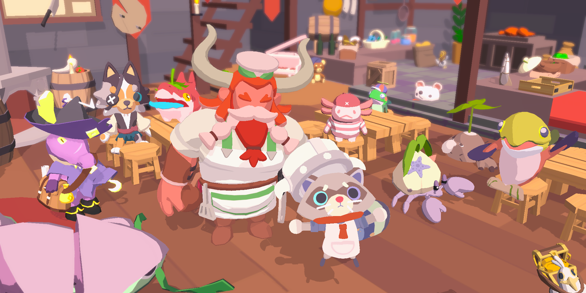 Sous Raccoon Characters